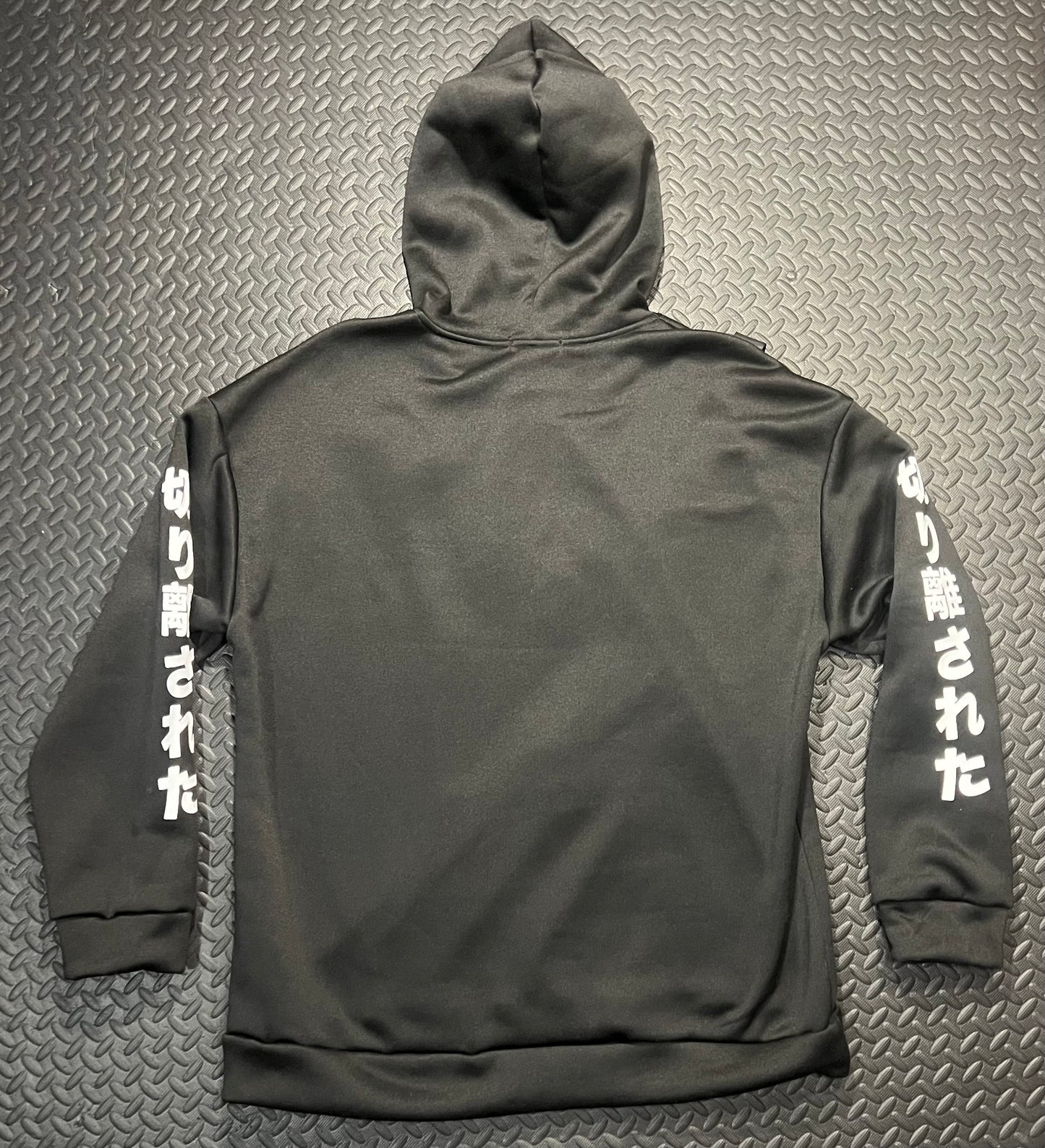 Black Push Buckle Hoodie